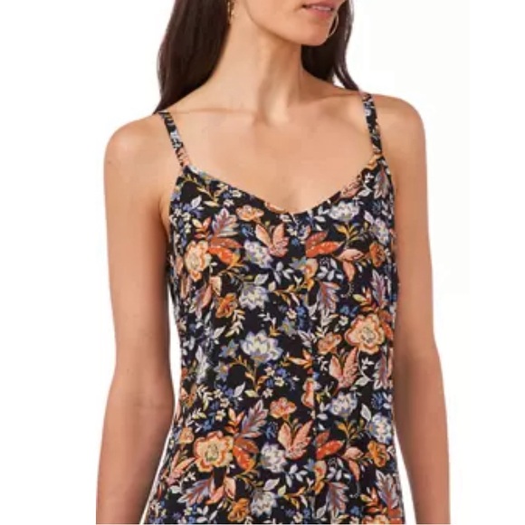 Women's Sleeveless Sweetheart Neck Floral Printed Jumpsuit - Picture 2 of 6